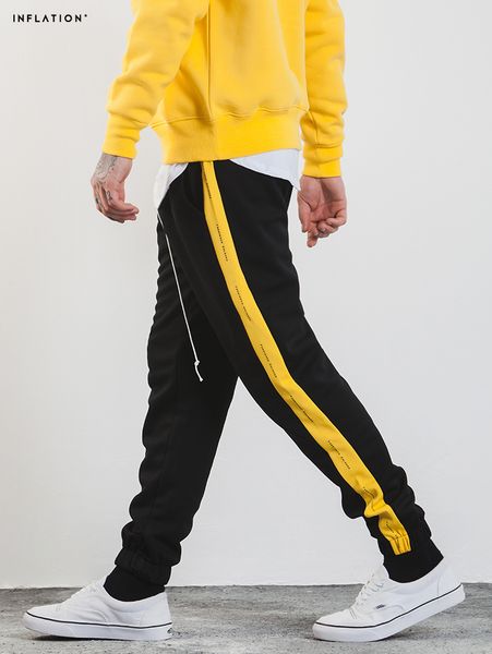 2018 style men side striped pants hiphop fashion joggers sweatpants solid elastic waist casual pants trousers, Black
2018 style men side striped pants hiphop fashion joggers sweatpants solid elastic waist casual pants trousers, Black
