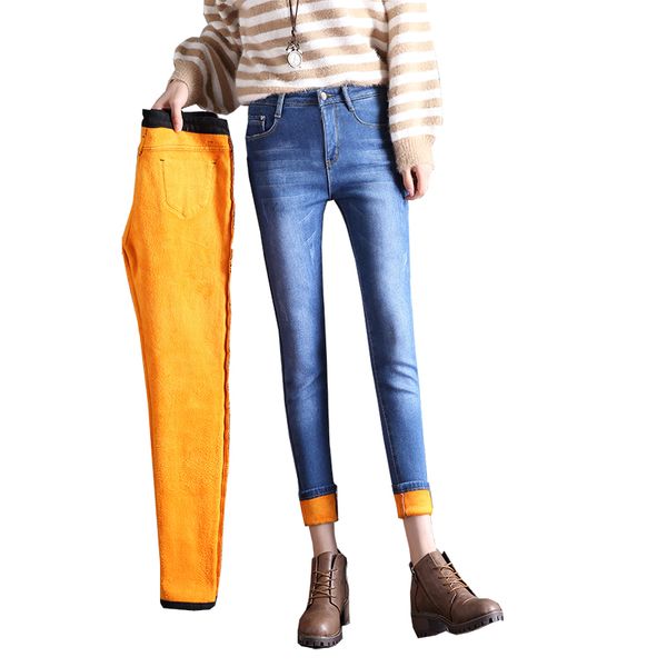 wkoud korean skinny washed jeans winter fleeces thicken jeans pencil pants women warm denim trousers black blue slim p8634
wkoud korean skinny washed jeans winter fleeces thicken jeans pencil pants women warm denim trousers black blue slim p8634
