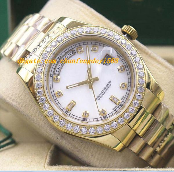 luxury watches mens gold 5 colour dial diamond bezel 118348 watch chest 41mm automatic fashion men's watch wristwatch, Slivery;brown
luxury watches mens gold 5 colour dial diamond bezel 118348 watch chest 41mm automatic fashion men's watch wristwatch, Slivery;brown