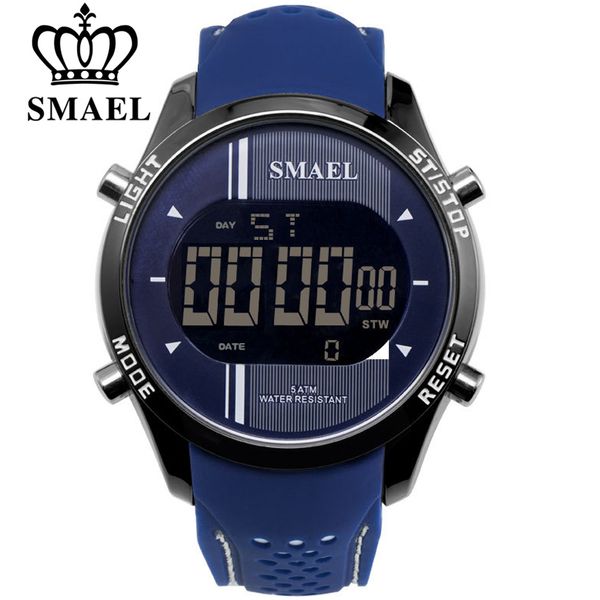 smael led digital wristwatches silicone watch blue casual men outdoo sports running fashion cool electronic watches man clock, Slivery;brown
smael led digital wristwatches silicone watch blue casual men outdoo sports running fashion cool electronic watches man clock, Slivery;brown