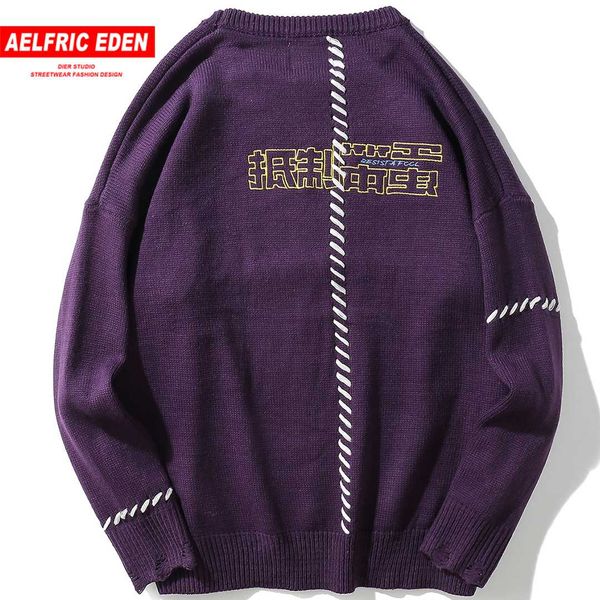 aelfric eden funny letter embroidery sweaters men harajuku pullover knitted streetwear hip hop sweater fashion knitwear kj200, White;black
aelfric eden funny letter embroidery sweaters men harajuku pullover knitted streetwear hip hop sweater fashion knitwear kj200, White;black