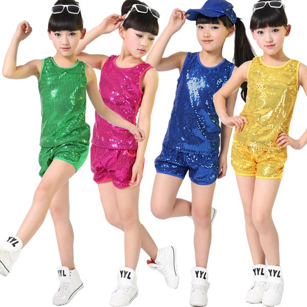 children's sequined modern dance +pants kids ballroom party jazz dancwear costumes, Black;red
children's sequined modern dance +pants kids ballroom party jazz dancwear costumes, Black;red