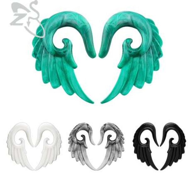 acrylic ear plugs tunnels angel wing ear spiral piercing taper stretcher expander fashion ear plugs tunnels piercing jewelry, Silver
acrylic ear plugs tunnels angel wing ear spiral piercing taper stretcher expander fashion ear plugs tunnels piercing jewelry, Silver