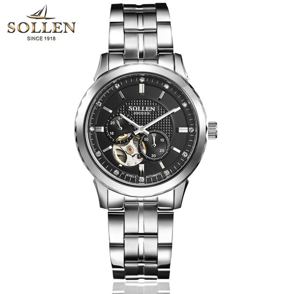 sollen 9005 business men's watch automatic mechanical gift watch deluxe clock 30m waterproof 24 hour indicator, indep, Slivery;brown
sollen 9005 business men's watch automatic mechanical gift watch deluxe clock 30m waterproof 24 hour indicator, indep, Slivery;brown