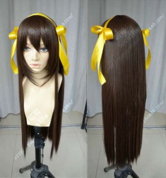suzumiya haruhi no yuuutu long dark brown anime cosplay party wig hair 80cm, Black
suzumiya haruhi no yuuutu long dark brown anime cosplay party wig hair 80cm, Black