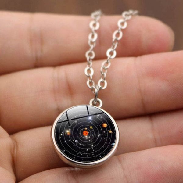 solar system necklace pendant planet collares galaxy double sided glass dome glass universe sieraden custom star boho collane, Silver
solar system necklace pendant planet collares galaxy double sided glass dome glass universe sieraden custom star boho collane, Silver
