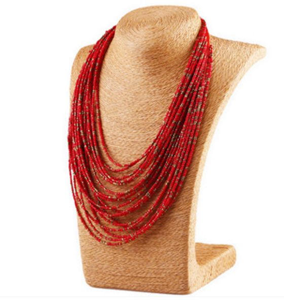 retro beads exaggerated character necklaces bohemia water drops multi layer bead necklace wholesale, Silver
retro beads exaggerated character necklaces bohemia water drops multi layer bead necklace wholesale, Silver