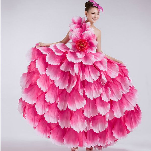 flamenco dance dress spanish dance costume petal spanish flamenco dress with headdress flower 540 360, Black;red
flamenco dance dress spanish dance costume petal spanish flamenco dress with headdress flower 540 360, Black;red