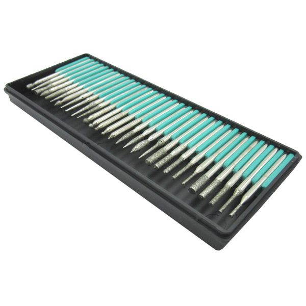 30pcs superfine diamond mounted point set abrasive tool combo 3mm shaft for grinding polishing metal grinder accessary needle grinde rod
30pcs superfine diamond mounted point set abrasive tool combo 3mm shaft for grinding polishing metal grinder accessary needle grinde rod