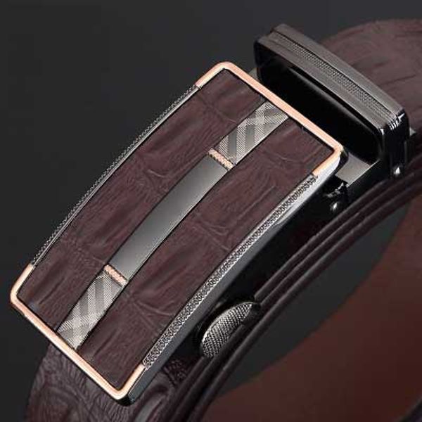 nuoye mens genuine cowhide leather belts fashion automatic buckle belts for men designer brand high quality, Black;brown 
nuoye mens genuine cowhide leather belts fashion automatic buckle belts for men designer brand high quality, Black;brown
