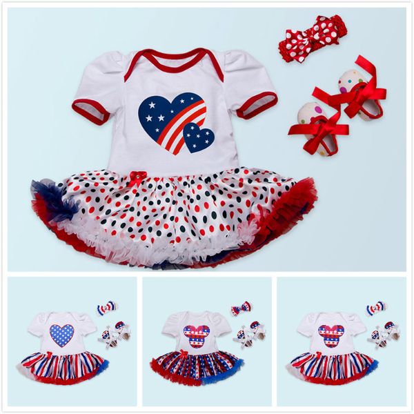2018 new baby girl clothes 3pcs set american independence day baby short sleeve dress+shoes+headband fahsion rompers kids clothing, White
2018 new baby girl clothes 3pcs set american independence day baby short sleeve dress+shoes+headband fahsion rompers kids clothing, White
