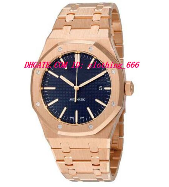 luxury wristwatch rose gold stainless steel bracelet automatic blue dial 18kt pink gold mens watch 41mm men's watch quality, Slivery;brown
luxury wristwatch rose gold stainless steel bracelet automatic blue dial 18kt pink gold mens watch 41mm men's watch quality, Slivery;brown