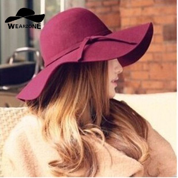2017 new hats for women soft vintage wide brim wool felt bowler fedora hat floppy cloche women's large hat cap, Blue;gray
2017 new hats for women soft vintage wide brim wool felt bowler fedora hat floppy cloche women's large hat cap, Blue;gray