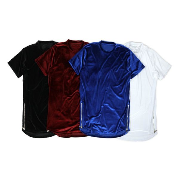 High Street KANYE Pure Color Velvet Short Sleeve Crew Neck T-shirt Oversized Side Zipper Longlines Summer Top Shirt S-2XL
High Street KANYE Pure Color Velvet Short Sleeve Crew Neck T-shirt Oversized Side Zipper Longlines Summer Top Shirt S-2XL