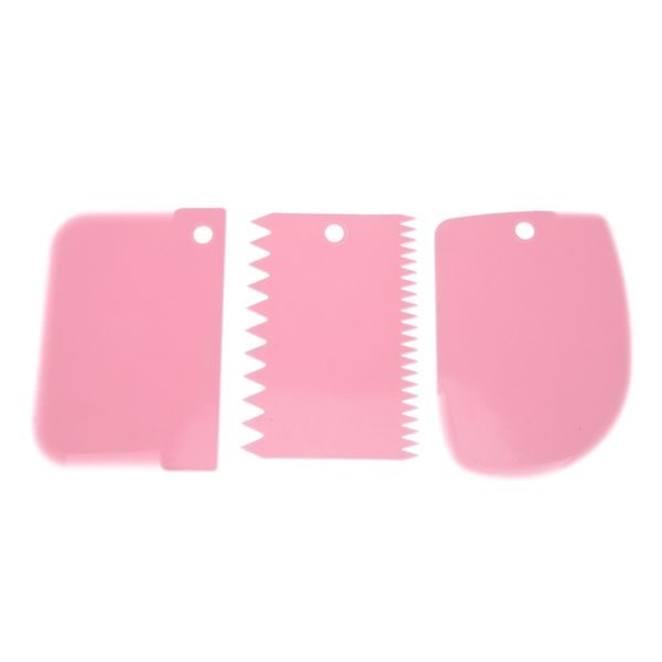 3pcs/set plastic dough knife icing fondant scraper jagged edge cake spatula baking pastry tools plain smooth cake paddle 
3pcs/set plastic dough knife icing fondant scraper jagged edge cake spatula baking pastry tools plain smooth cake paddle