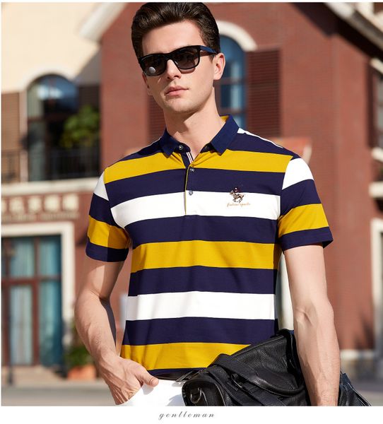 mens striped lapel neck button cotton pullover multicolor tshirt embroidery pattern short sleeved loose tee, White;black
mens striped lapel neck button cotton pullover multicolor tshirt embroidery pattern short sleeved loose tee, White;black
