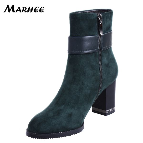 marhee 2018 winter boot genuine leather boot shoes mid-calf women upper sheepskin snow boots with side zipper .5cm heels /54/58, Black
marhee 2018 winter boot genuine leather boot shoes mid-calf women upper sheepskin snow boots with side zipper .5cm heels /54/58, Black