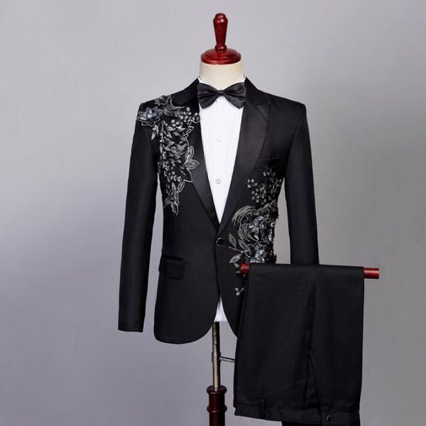 chorus groom sequin suits for men blazer boys prom mariage suits fashion slim masculino latest coat pant designs singer stage, White;black
chorus groom sequin suits for men blazer boys prom mariage suits fashion slim masculino latest coat pant designs singer stage, White;black