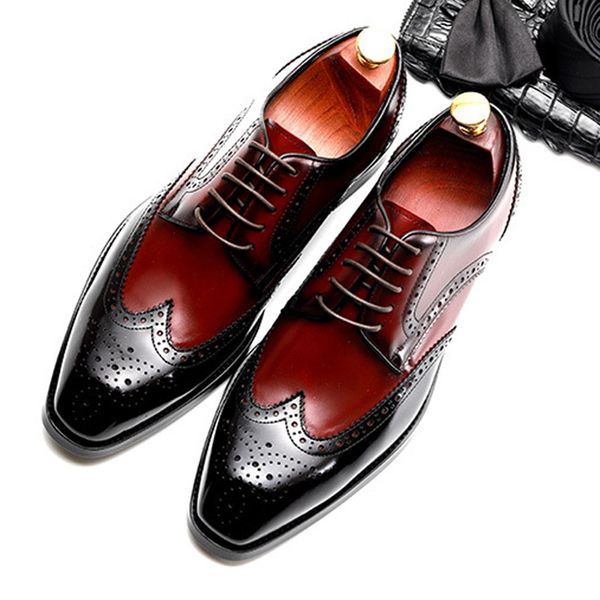 Summer Designer Man Wedding Brogue Shoes Genuine Leather Carved Oxfords Round Toe Breathable Men's Formal Dress Footwear
Summer Designer Man Wedding Brogue Shoes Genuine Leather Carved Oxfords Round Toe Breathable Men's Formal Dress Footwear