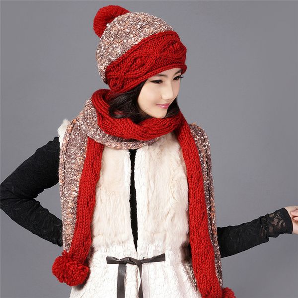 charles perra women hat scarf sets winter thicken wool knitted hats with hairball casual handmade woven woolen beanies caps 9582, Blue;gray
charles perra women hat scarf sets winter thicken wool knitted hats with hairball casual handmade woven woolen beanies caps 9582, Blue;gray