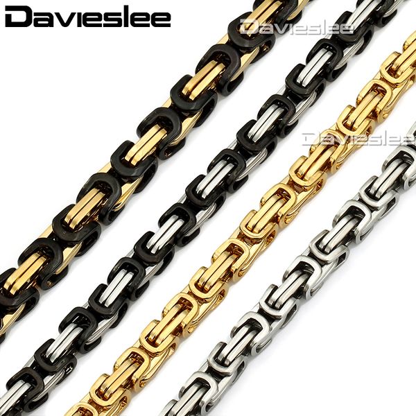 davieslee mens necklace byzantine box chain stainless steel multi color personalized wholesale vintage jewelry 5/8mm lknm16, Silver
davieslee mens necklace byzantine box chain stainless steel multi color personalized wholesale vintage jewelry 5/8mm lknm16, Silver