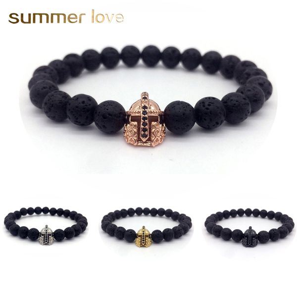 2018 fashion 8mm lava beaded bracelet men's jewelry chakra healing balancing natural stone bead vintage helmet charm bracelet gifts new, Black
2018 fashion 8mm lava beaded bracelet men's jewelry chakra healing balancing natural stone bead vintage helmet charm bracelet gifts new, Black