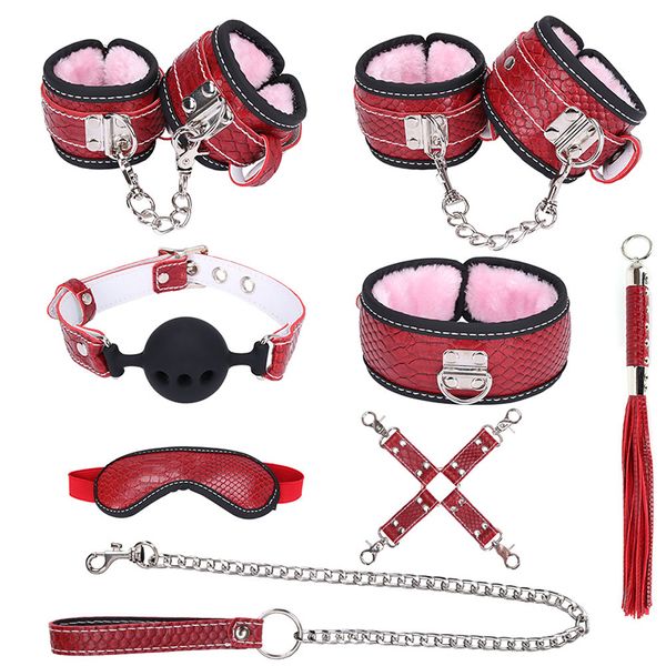 handcuffs velvet toy ankle cuffs set pu collar erotic 8pcs whip leather fetish toy bondage restraint gag for couple men kxfel
handcuffs velvet toy ankle cuffs set pu collar erotic 8pcs whip leather fetish toy bondage restraint gag for couple men kxfel