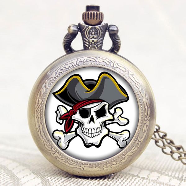 fashion cool pirate skull bronze pocket watch with retro necklace pendant chain clock children man woman gift relogio de bolso, Slivery;golden
fashion cool pirate skull bronze pocket watch with retro necklace pendant chain clock children man woman gift relogio de bolso, Slivery;golden