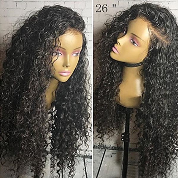 Cheap Natural Soft Wigs 1B# 150% Long Black Afro Kinky Curly Synthetic Wigs Heat Resistant Gluelese Lace Front Wigs for Black Women
Cheap Natural Soft Wigs 1B# 150% Long Black Afro Kinky Curly Synthetic Wigs Heat Resistant Gluelese Lace Front Wigs for Black Women