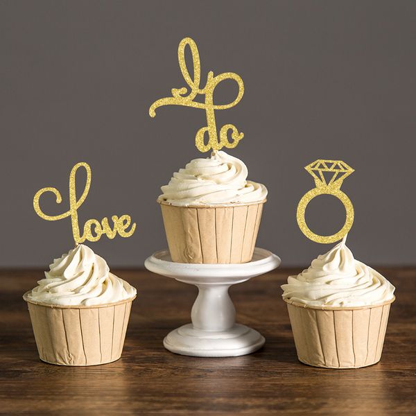 gold/silver or black glitter engagement cupcake ers picks bridal shower/valentine day/wedding party favors cake decorations
gold/silver or black glitter engagement cupcake ers picks bridal shower/valentine day/wedding party favors cake decorations