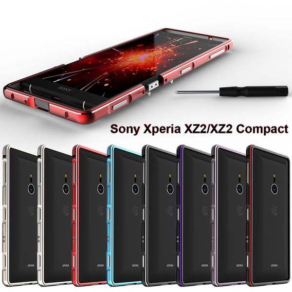 

Для Sony Xperia XZ2 чехол Sony XZ2 Компактная крышка Роскошный алюминиевый сплав защитный б