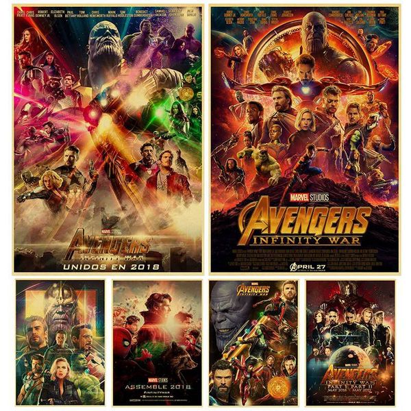 infinity war poster kraft paper print art painting superhero home decor wall sticker
infinity war poster kraft paper print art painting superhero home decor wall sticker