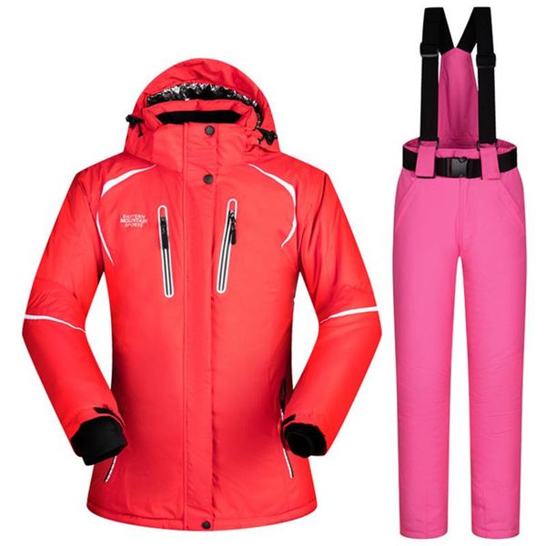 dropshipping waterproof sportwear female ski suit women winter ski wear hooded jacket strap pants snow jacket and pants set
dropshipping waterproof sportwear female ski suit women winter ski wear hooded jacket strap pants snow jacket and pants set