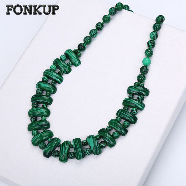fonkup women big necklace malachite jewellery green gemstone bead chains accessories hyperbole men natural joyeria horoscope bag, Silver
fonkup women big necklace malachite jewellery green gemstone bead chains accessories hyperbole men natural joyeria horoscope bag, Silver