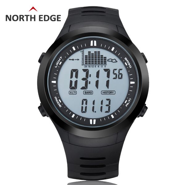 

northedge men digital watches outdoor watch clock fishing weather altimeter barometer thermometer altitude climbing hiking hours, Slivery;brown