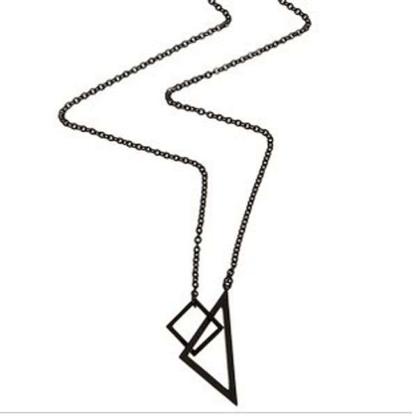 ms accessories wholesale geometric triangle sweater chain for men and women, Silver
ms accessories wholesale geometric triangle sweater chain for men and women, Silver