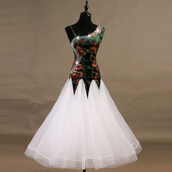 new plus size ballroom dance dress competition women dance wear tulle velvet rhinestones sleeveless modern costumes, Black;red
new plus size ballroom dance dress competition women dance wear tulle velvet rhinestones sleeveless modern costumes, Black;red