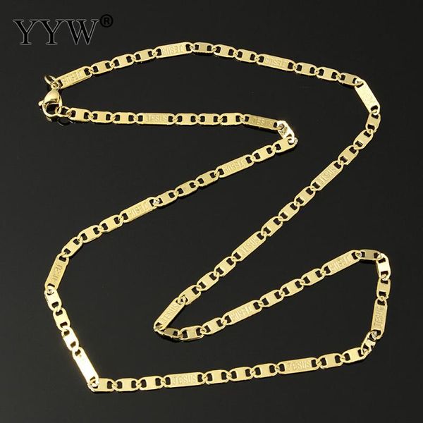 stainless steel chain necklace word jesus gold color chain statement necklace for women men fashion jewelry bijoux femme, Silver
stainless steel chain necklace word jesus gold color chain statement necklace for women men fashion jewelry bijoux femme, Silver