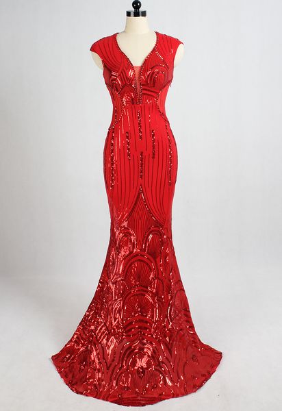 new sequins blingbling long evening dress 2018 v-neck mermaid prom formal dresses celebrity party gowns club maxi dress robe de soriee, Black;red
new sequins blingbling long evening dress 2018 v-neck mermaid prom formal dresses celebrity party gowns club maxi dress robe de soriee, Black;red