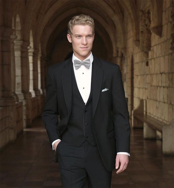 custom black slim men suits wedding groom tuxedos 3 pieces (jacket+pants+vest) groomsman suits man blazer man outfits costume homme, Black;gray
custom black slim men suits wedding groom tuxedos 3 pieces (jacket+pants+vest) groomsman suits man blazer man outfits costume homme, Black;gray