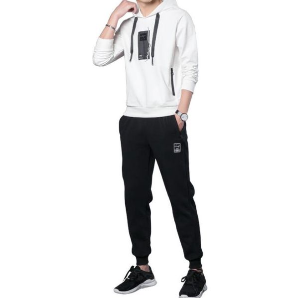 designer sports suit 2018 new men's sweater trousers youth casual running sports suit student two-piece training suit, Gray
designer sports suit 2018 new men's sweater trousers youth casual running sports suit student two-piece training suit, Gray