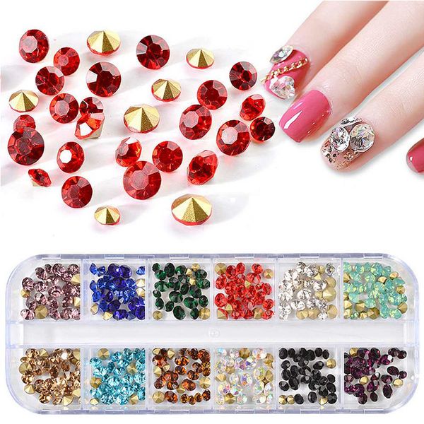 1 box/lot 2~5mm multi-size mixed color diamond shape glass rhinestone crystals charm nail art decoration accessories set, Silver;gold
1 box/lot 2~5mm multi-size mixed color diamond shape glass rhinestone crystals charm nail art decoration accessories set, Silver;gold
