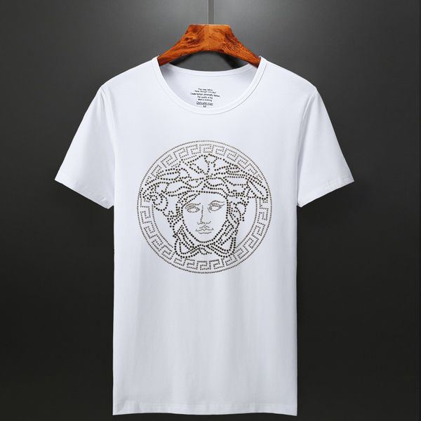 Italy designer polo shirt t shirts Luxury Brand Men floral embroidery mens polos High street fashion stripe print polo T-shirt