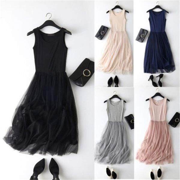 2018 stylish spring summer spaghetti strap patchwork mesh dress women gauze tulle lace tank dress sundress party vestidos, White;black
2018 stylish spring summer spaghetti strap patchwork mesh dress women gauze tulle lace tank dress sundress party vestidos, White;black