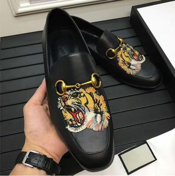 New Genuine Leather Men's Horsebit Shoes Luxury Classic Horsebit Leather Loafers