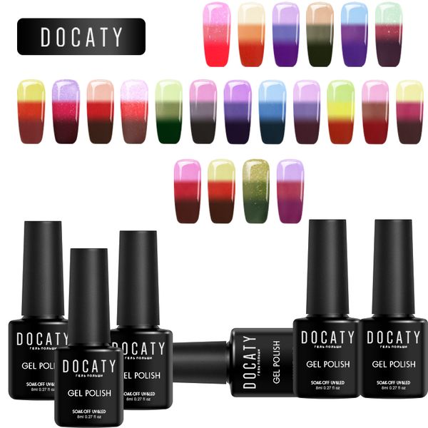 docaty long lasting temperature color changing gel nail polish soak off chameleon uv nail gel varnishes manicure nails material, Red;pink
docaty long lasting temperature color changing gel nail polish soak off chameleon uv nail gel varnishes manicure nails material, Red;pink