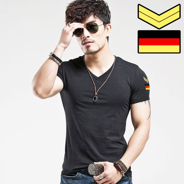 solid summer casual slim fit v neck t shirts for men armband short sleeve army green plus size men's t-shirt cotton tshirt clothing, White;black
solid summer casual slim fit v neck t shirts for men armband short sleeve army green plus size men's t-shirt cotton tshirt clothing, White;black