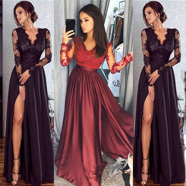 new fashion women summer lace dress long sleeve see through party dress evening party ball prom gown lace long, White;black
new fashion women summer lace dress long sleeve see through party dress evening party ball prom gown lace long, White;black