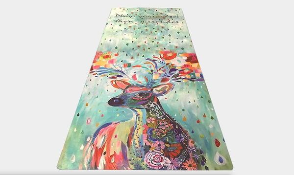 Art printing yoga fitness exercise mat painting deer suede rubber mat factory direct
Art printing yoga fitness exercise mat painting deer suede rubber mat factory direct