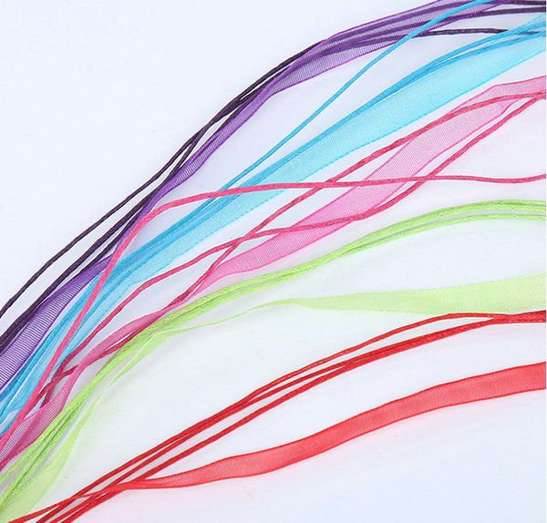 100pcs/lot 18 colors Organza Voile Ribbon Necklaces Pendants Chains Cord 18" Jewelry DIY
100pcs/lot 18 colors Organza Voile Ribbon Necklaces Pendants Chains Cord 18" Jewelry DIY